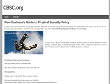 Tablet Screenshot of cbsc.org